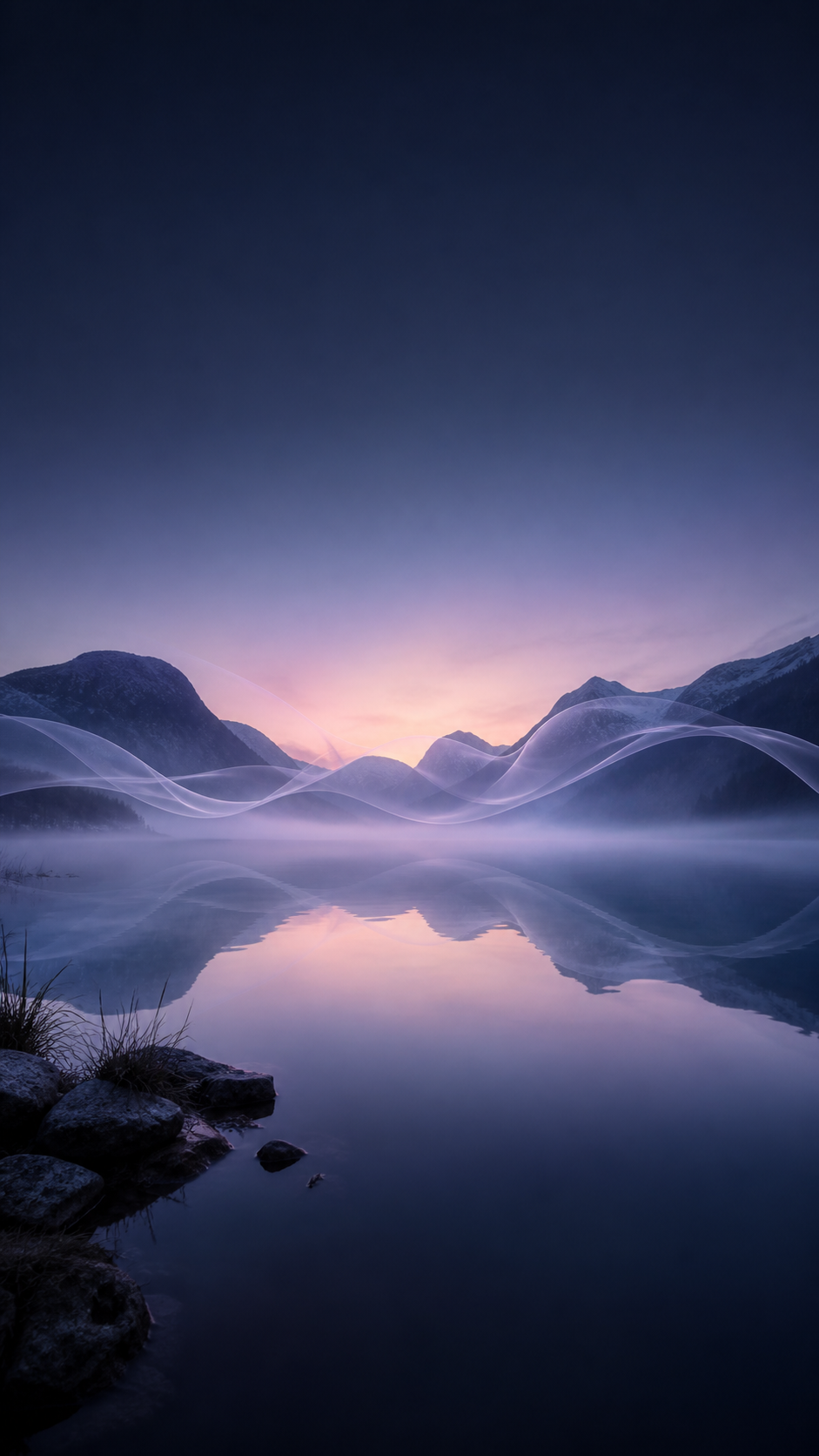 A calm dawn landscape